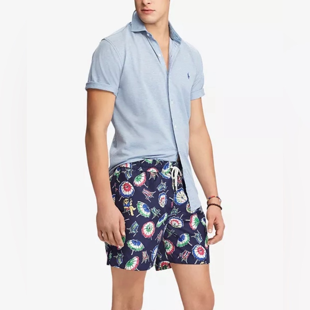Polo Ralph Lauren Men's Traveler Swim Trunks Size Medium